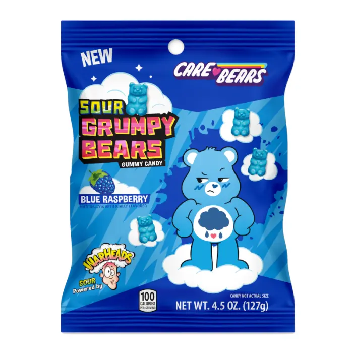 Warhead Sour Grumpy Bears Peg Bag 12x141g