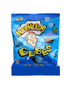 [WCBRPB] Warhead Cubes Blue Raspberry Peg bag 12x3.5Z