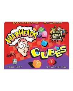 Warheads Chewy Cubes Theatre Box 12x3.5oz