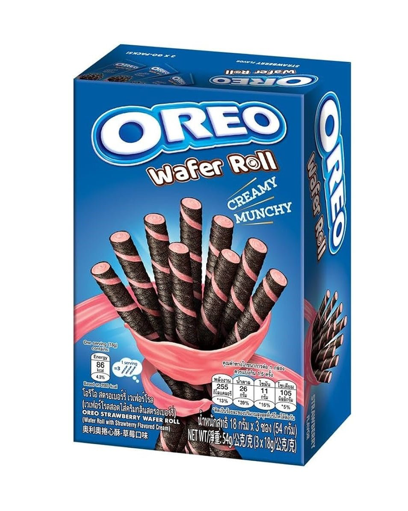 Wafer Roll Oreo Strawberry 20x54g