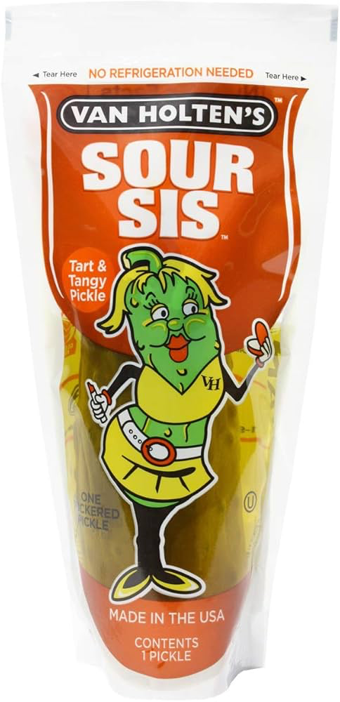 [VHJSPP] Van Holten Sour Sis Pickle In Pouch 12x306g