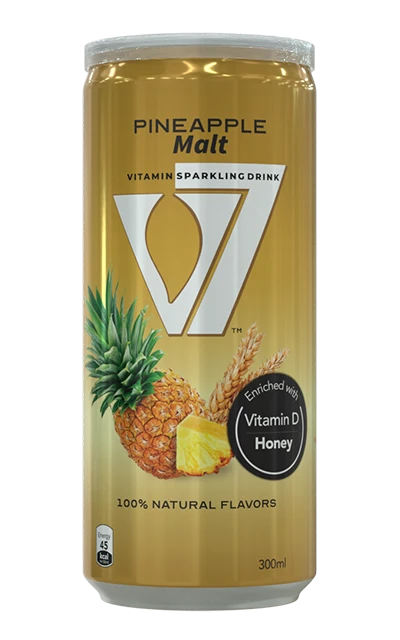 V7 Beverage Can Pineapple 24x300ml