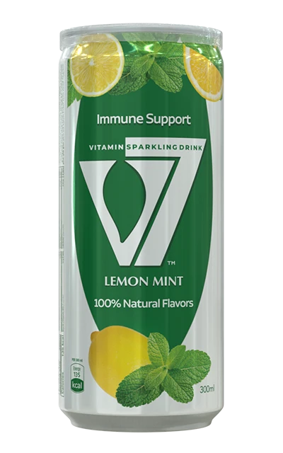 V7 Beverage Can Lemon Mint 24x300ml