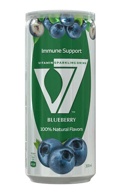 V7 Beverage Can Blueberry 24x300ml
