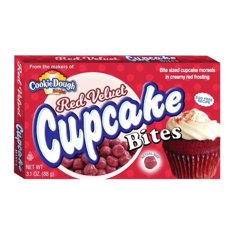 Cookie Dough Red Velvet Cupcake Bites Theatre Box 12x88g				 