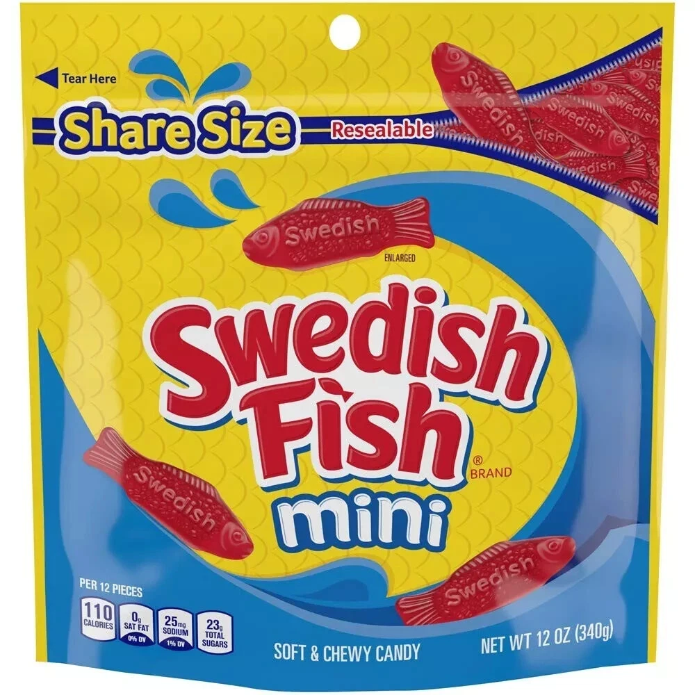 Swedish Fish Reselable Share Size 12x340g