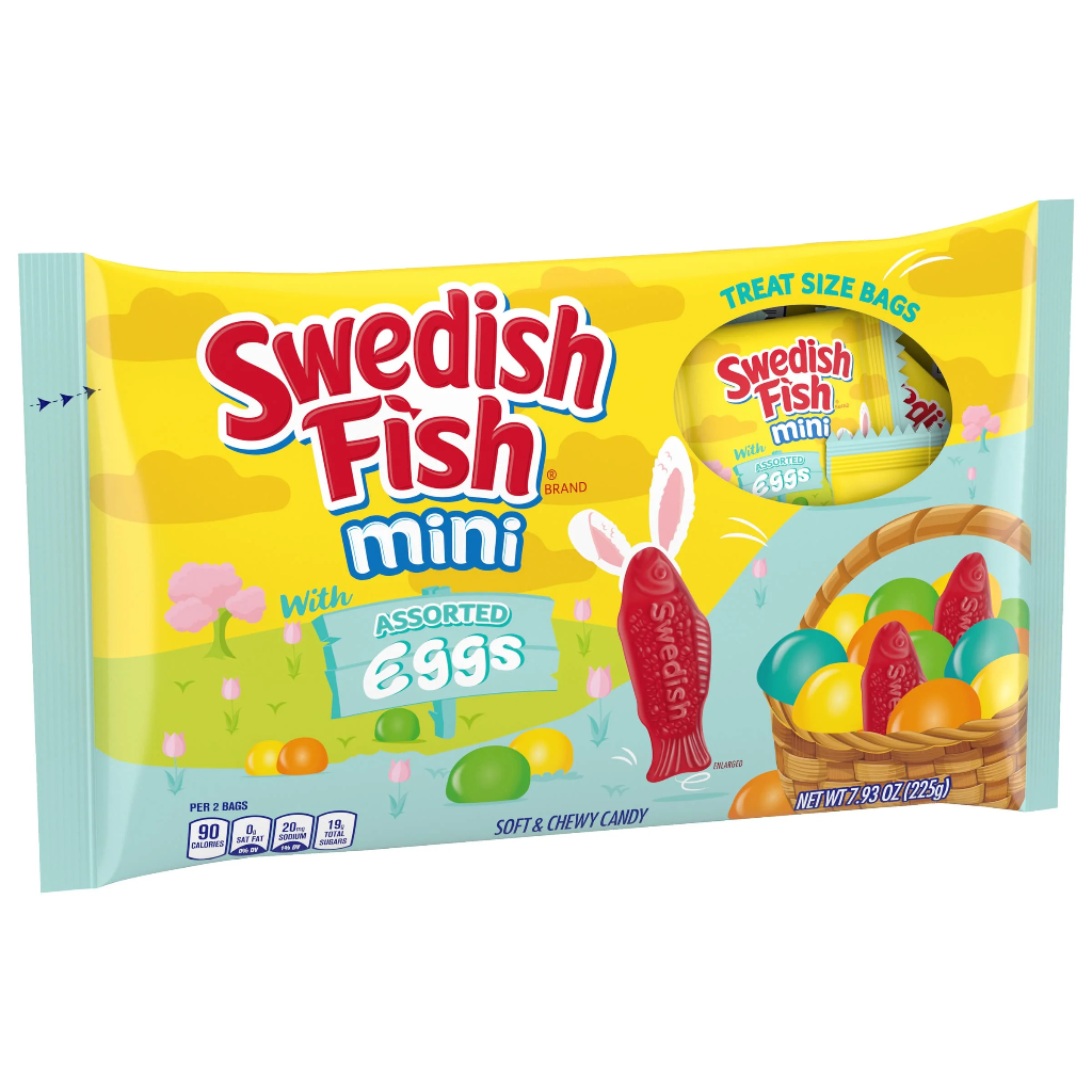 Swedish Fish Eggs Snack Size Bags 24x225g