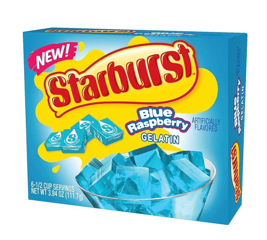 [SGB] STARBURST GELATIN BLUE 12x3.94oz