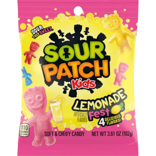 Sour Patch Lemonade Peg Bag 12x102g