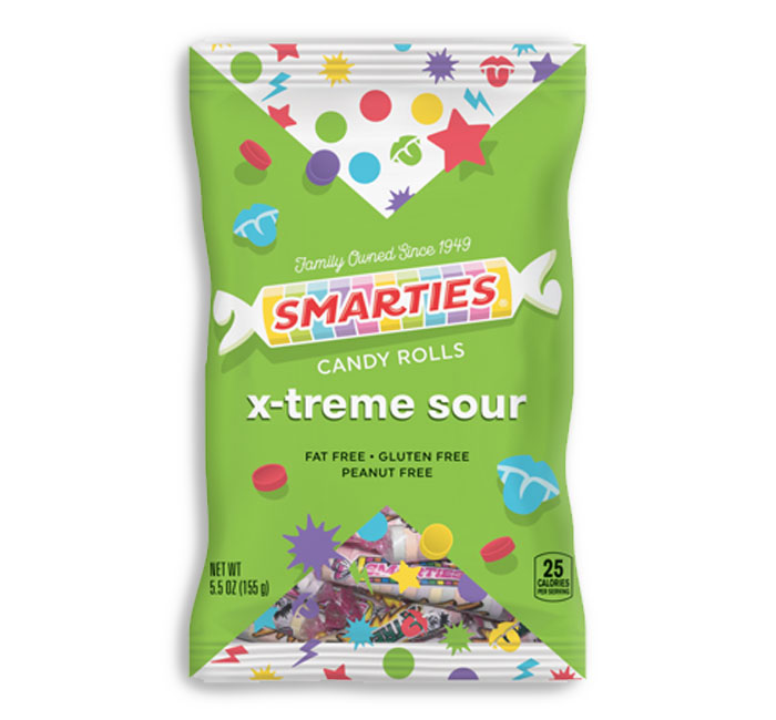 SMARTIES CANDY BAG XTREME SOUR