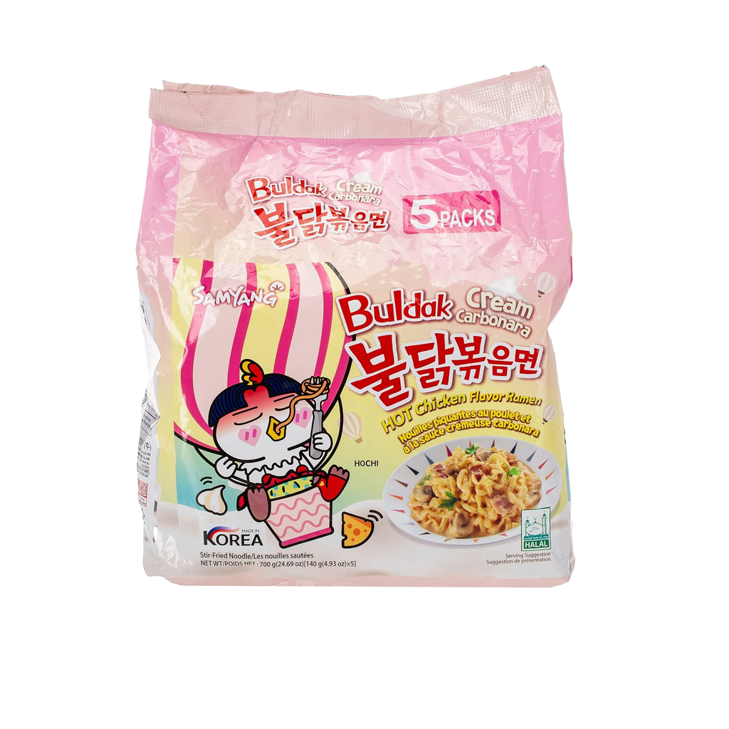 Samyang Buldak Cream Carbonara Hot Chicken5x8x140g