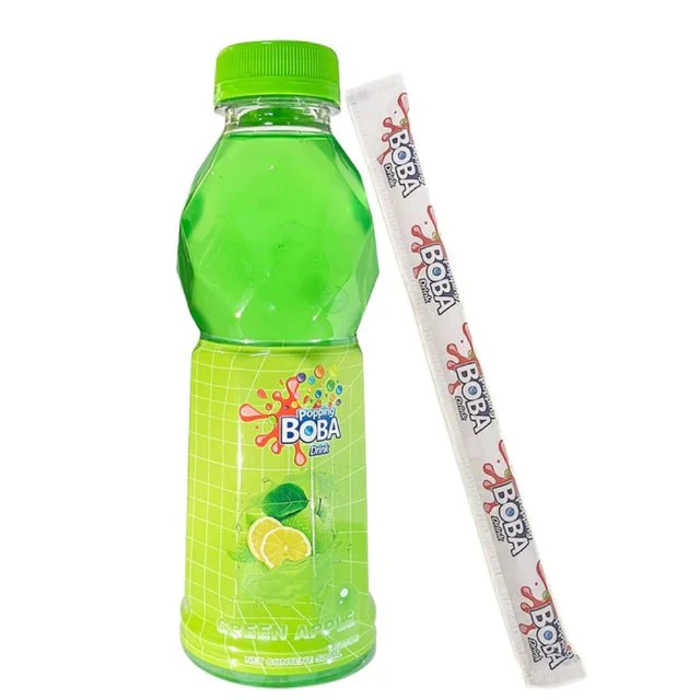 Popping Boba Green Apple  Drink 12x500ml