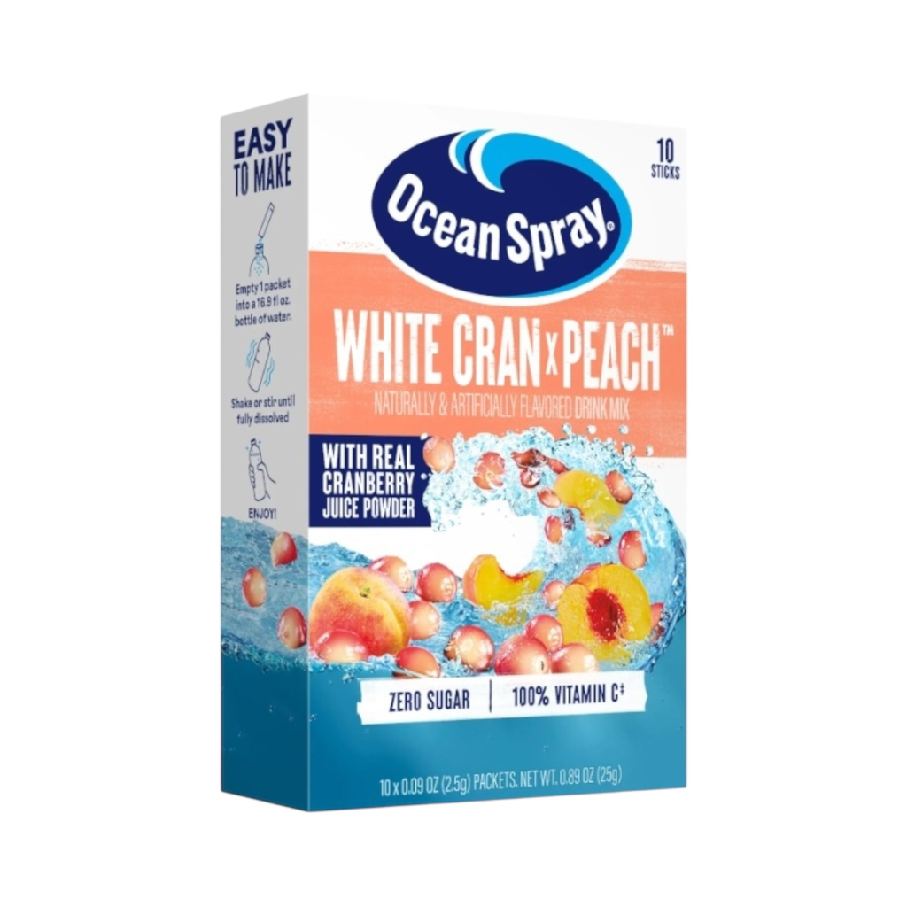 Ocean Spray STG White Cran Peach 12x10CT