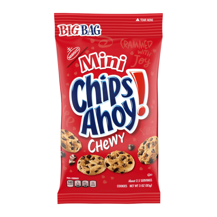 Nabisco Chewy Chips Ahoy Mini Bags 12x3oz
