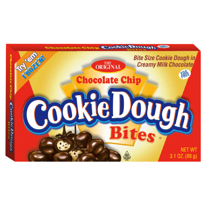 Cookie Dough Bites Chocolate Chip Theatre Box 12x88g					 