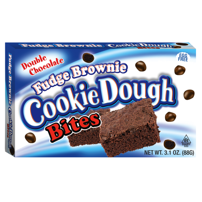 Cookie Dough Bites Fudge Brownie Theatre Box 12x88g					 