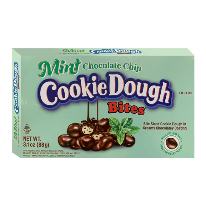 Cookie Dough Bites Mint Chocolate Chip Theatre Box 12x88g				 