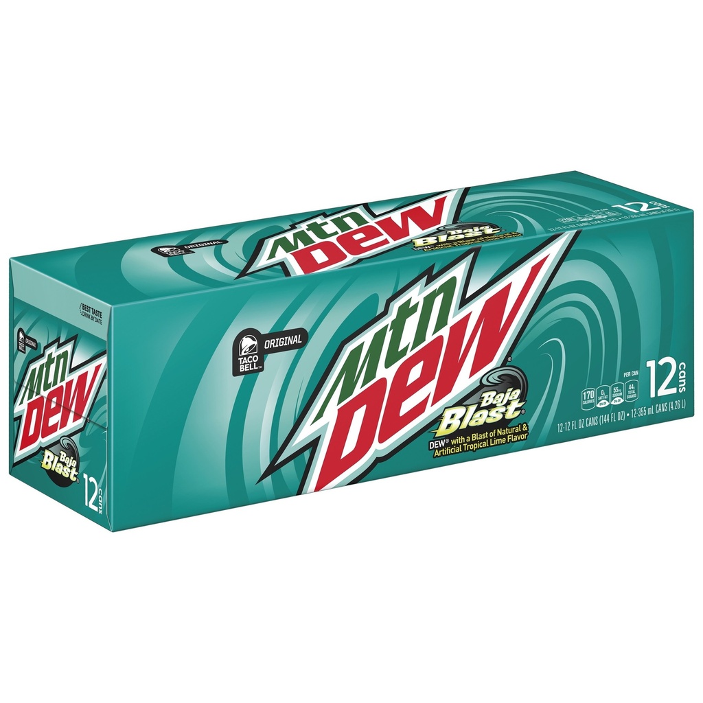 Mountain Dew Baja Blast 24x355ml