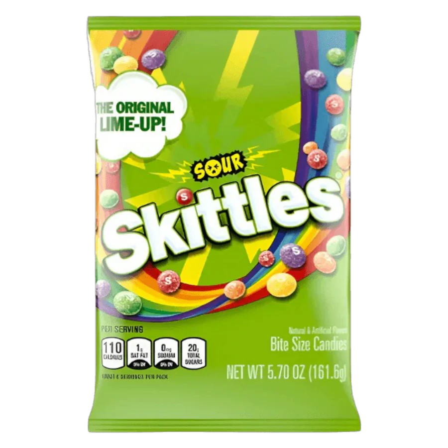 Skittles Sour Peg Bag 12x165g