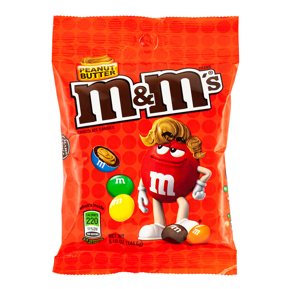 M&M's Peanut Butter Peg Bag 12x5.1oz