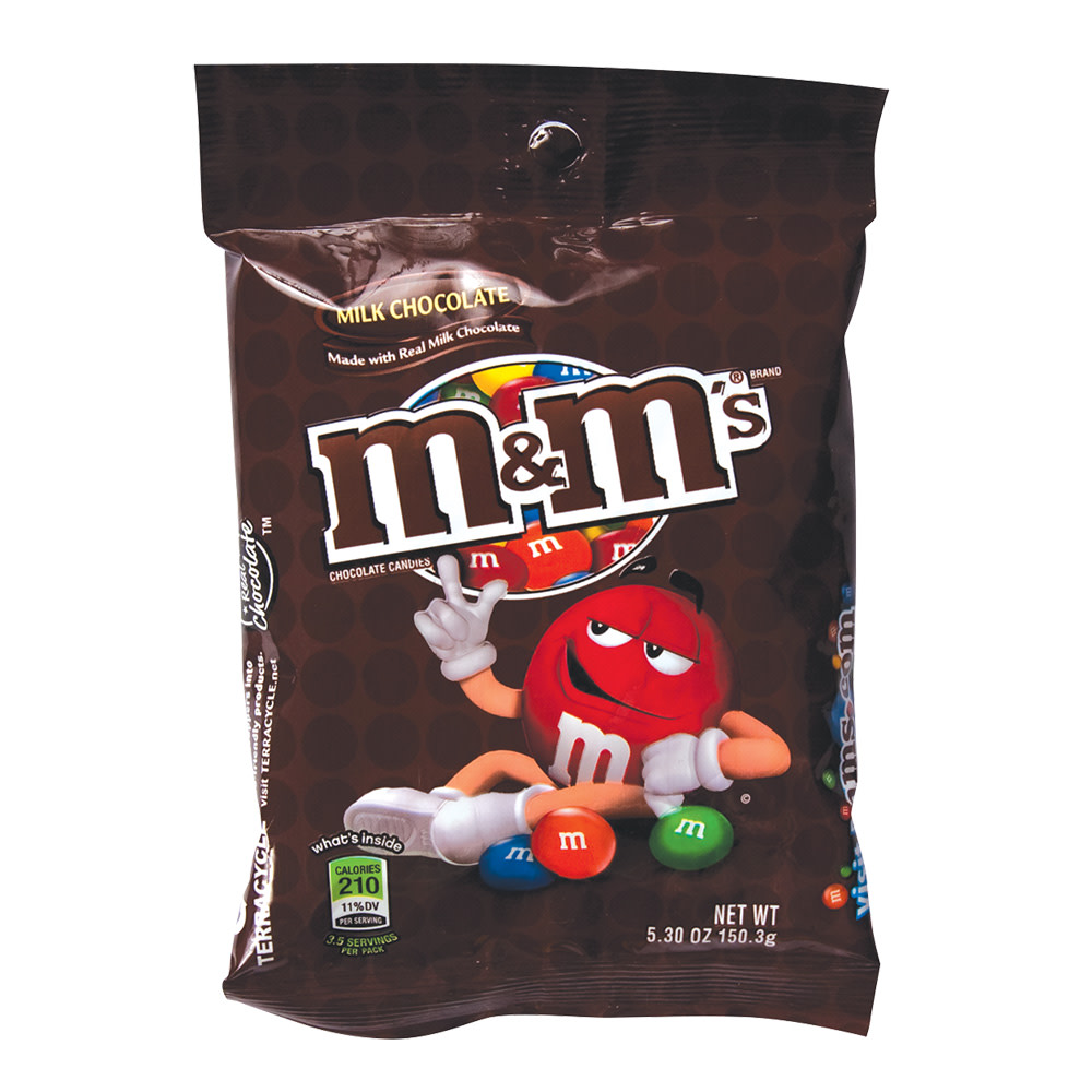 M&M'S Milk Chocolate Peg Bag 12x5.3 OZ