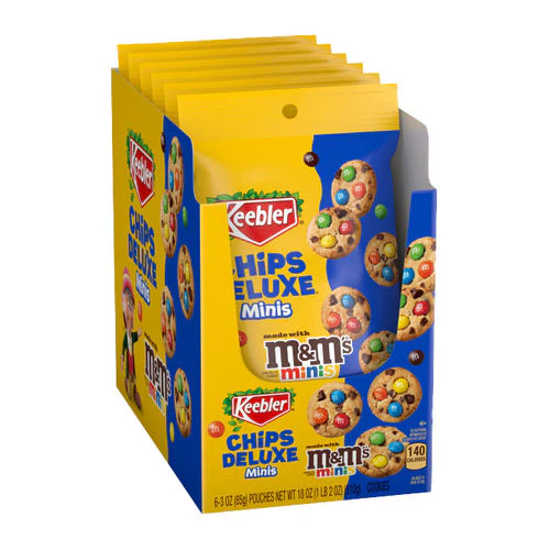 Keebler Chips Deluxe Cookies M&M's Minis 6x3oz