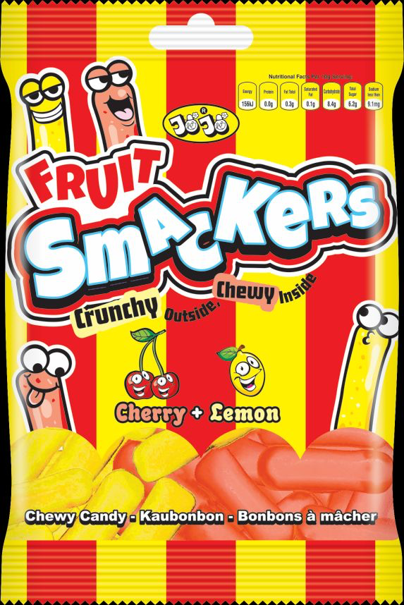 JoJo Fruit Smackers Cherry + Lemon 12x100g