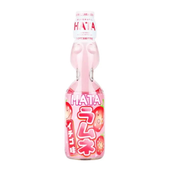 HATA KOSEN Bottle Ramune Strawberry 200ml