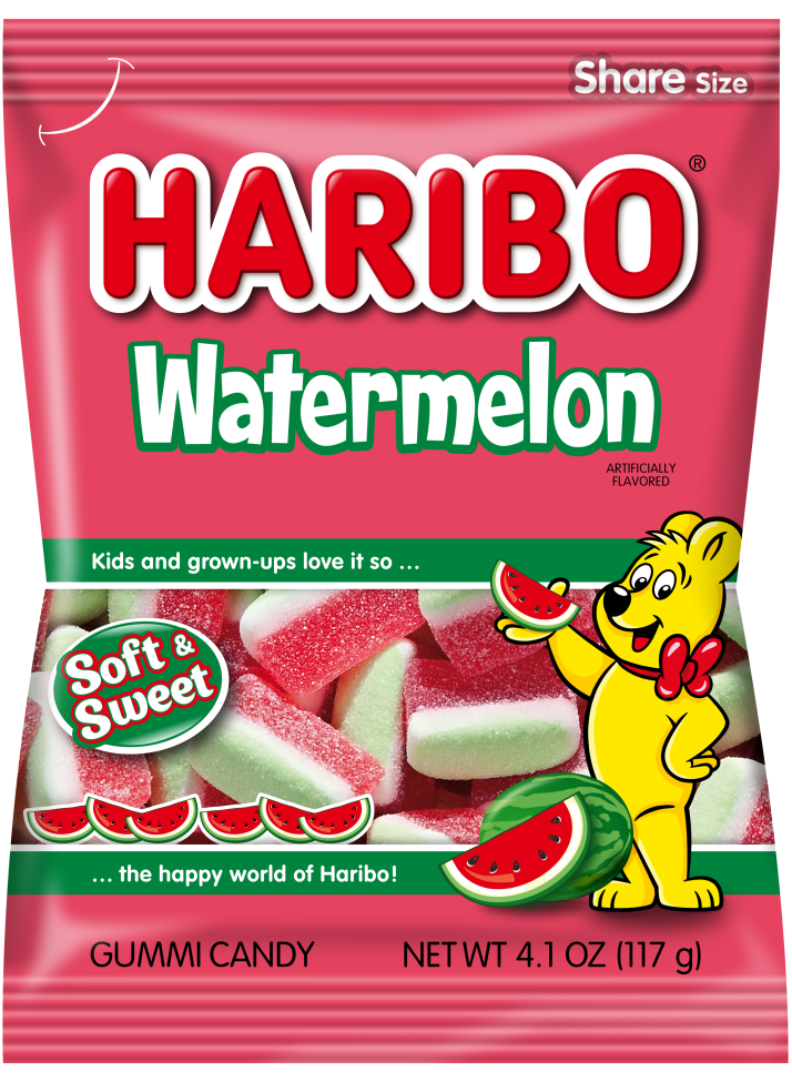 Haribo Watermelon Peg Bag12x142g (Expiry Apr'26)