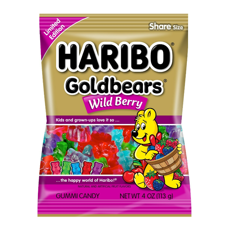 Haribo Gold Bear Wild Berry 12x141g JUNE'26