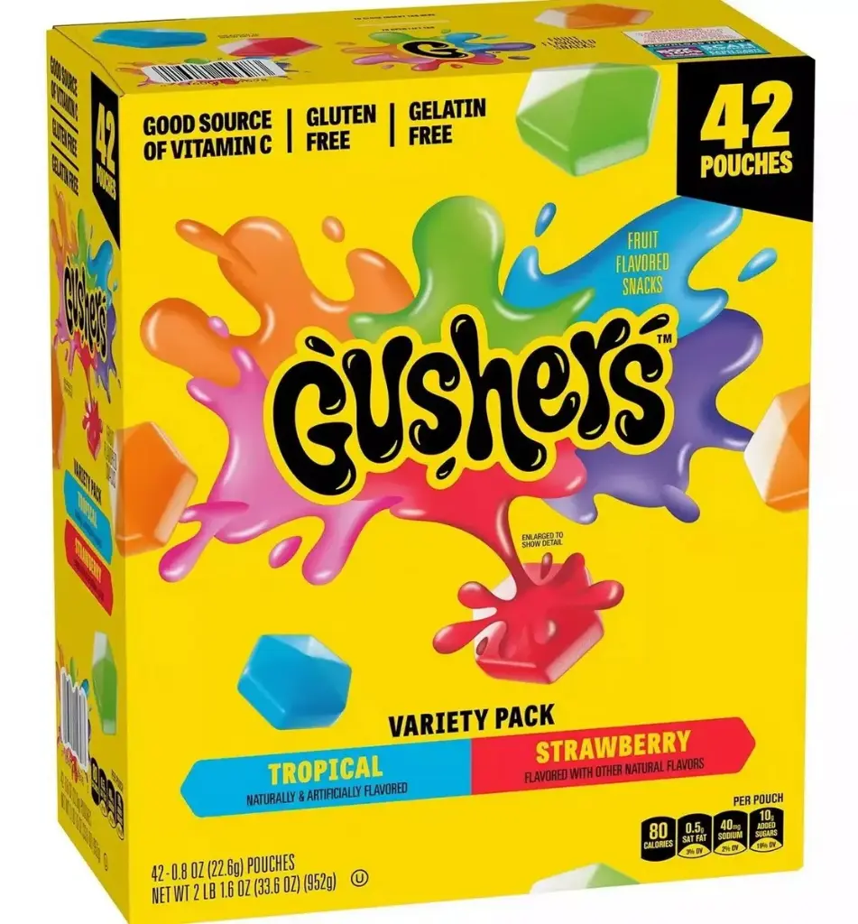 Gusher Fruit Snack Tropical  42 Packs