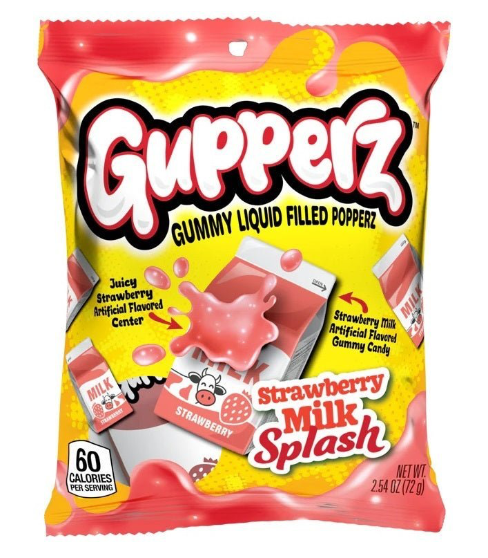Gupperz Strawberry Milk Splash 12x72g Exp 24.6.25