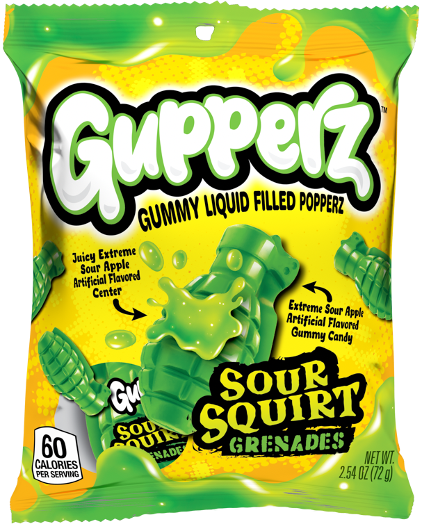 Gupperz Sour Squirt Grenade 12x72g Expiry 24.6.25