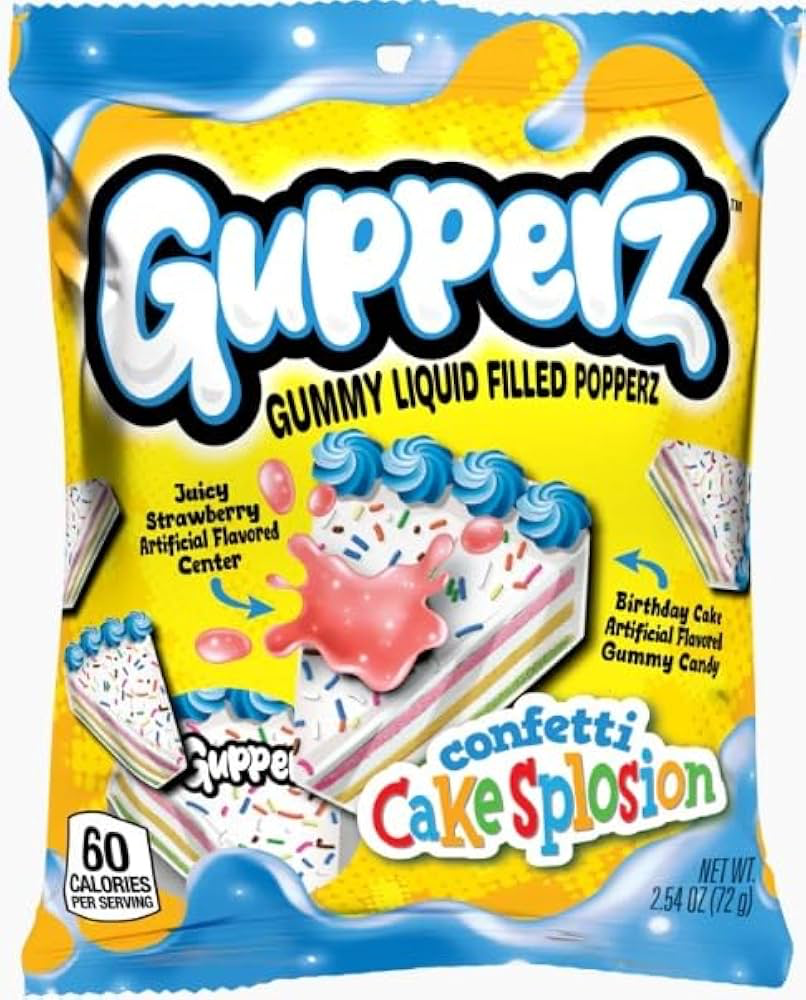 Gupperz Confetti Cakeplosion 12x72g Expiry 22.6.25