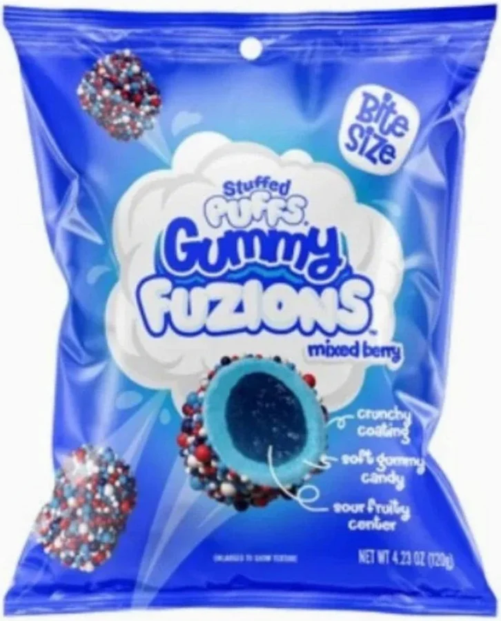 Stuffed Puffs Mixed  Berry Peg Bag 8x123g