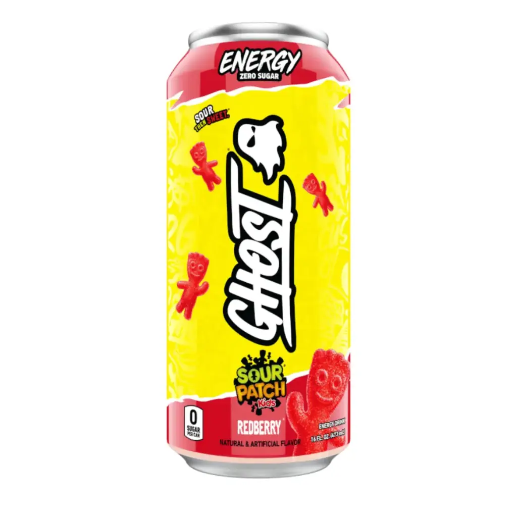Ghost Sour Patch Kids Redberry 473ml - 12CT