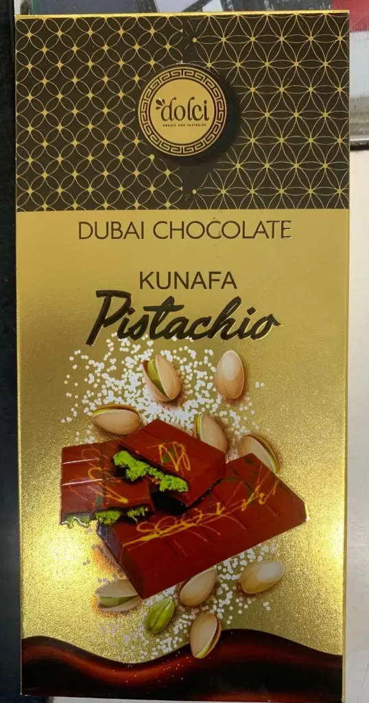 Dolci Golden Dubai Kunafa Pistachio Chocolate1x100g