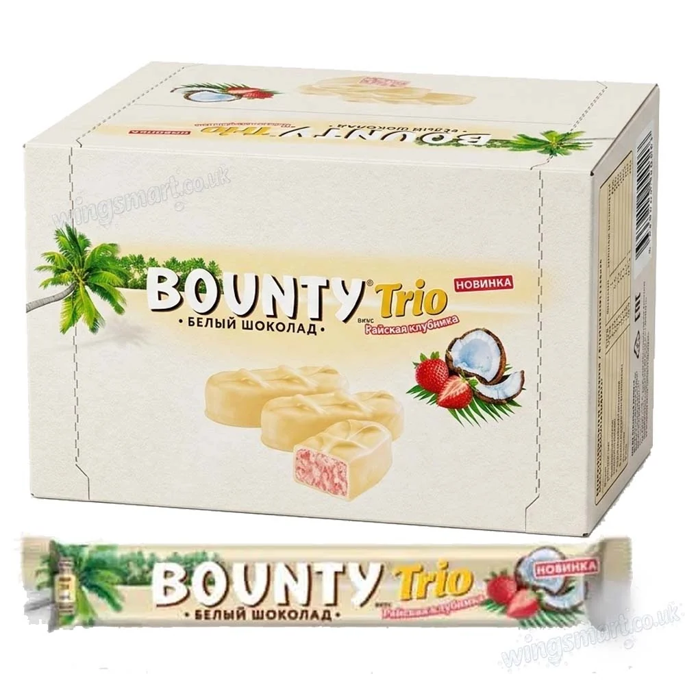 [DCKP] Bounty Trio Strawberry Chocolate Bar with Coconut and Strawberries 24x78g