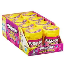 Bazooka Push Pop Gummy Pop Its 8x58g