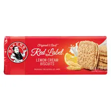Bakers Reb Label Lemon Cream 12x200g