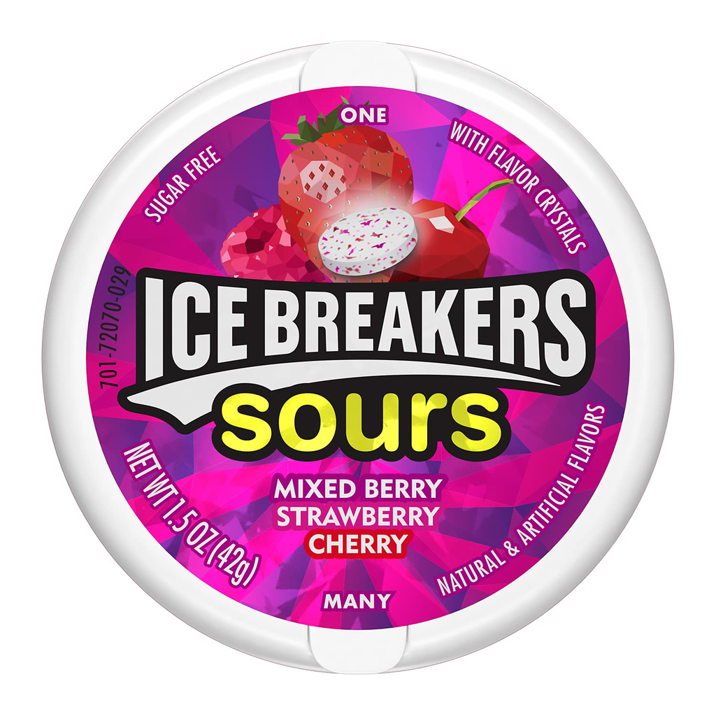 Ice Breakers Sours Strawberries & Berries  8x42g