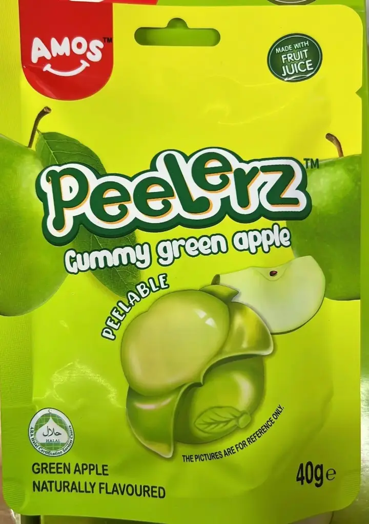 Amos Peelerz Green Apple (Halal) 12x40g