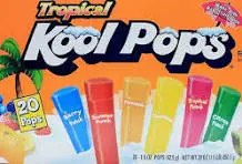  Kool Pops Freezer Bars Tropical 16x20ct 1oz