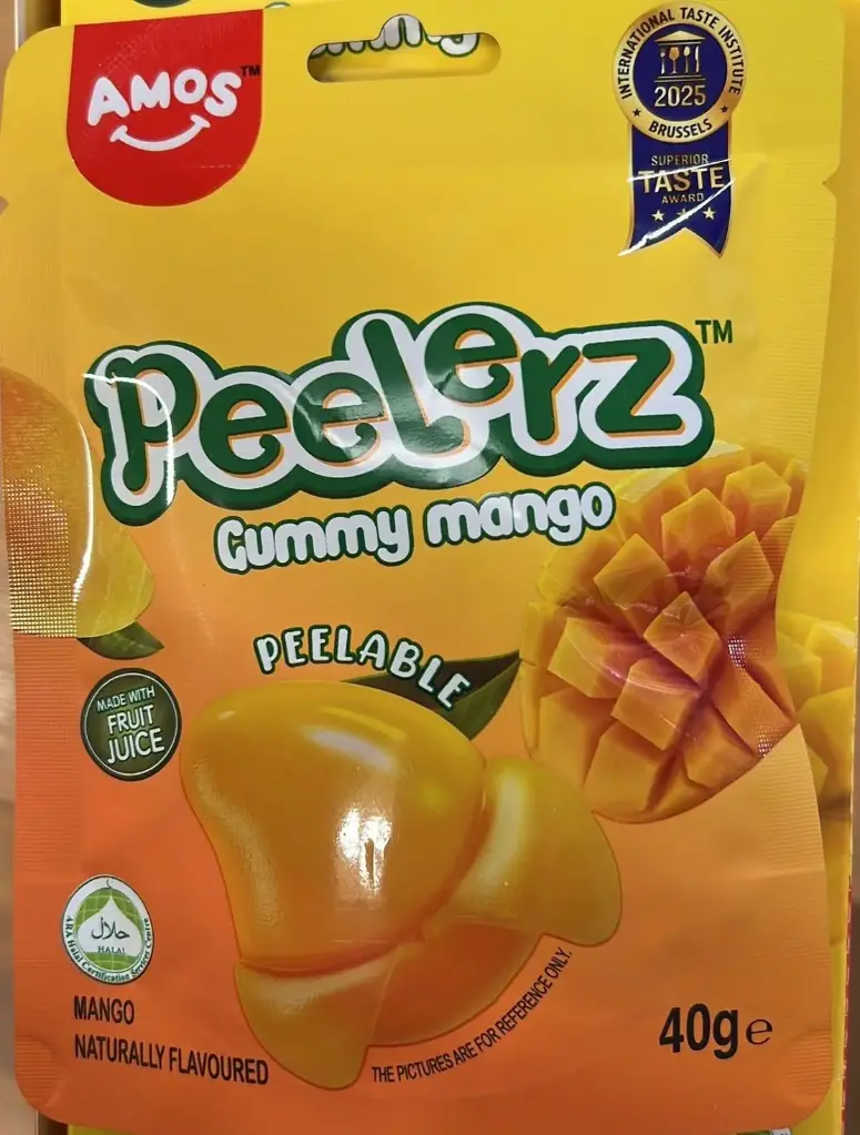 Amos Peelerz Mango (Halal)  12x40g