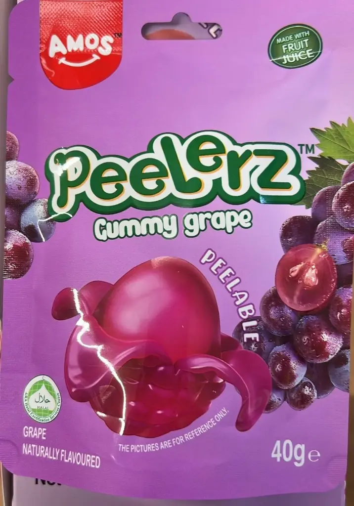 Amos Peelerz Grape (Halal) 12x40g