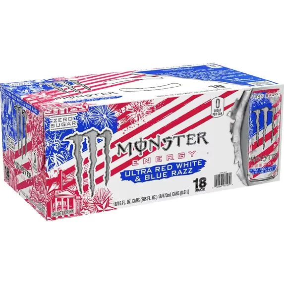 [MVGC] Monster Energy Ultra Red White & Blue Razz 18x473ml