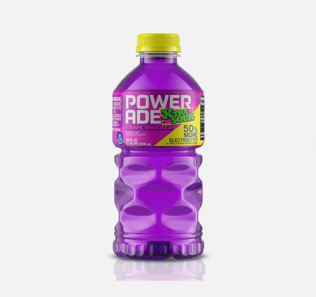 Powerade XSour Grape Shocker 15x828ml Expiry 16.2.26