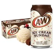 A&W Root Beer Sundae 24x355ml Expiry 30.4.26