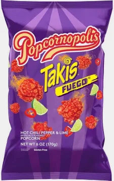 Takis Popcornopolis Fuego 6x6oz