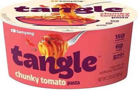 Samyang Tangle Big Bowl Chunky Tomato Pasta 6x105g Expiry 
